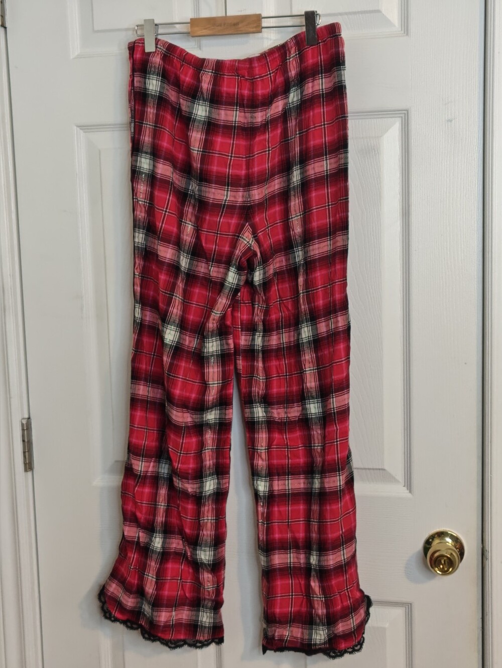Victoria's Secret Red Plaid Long Pajama Pants